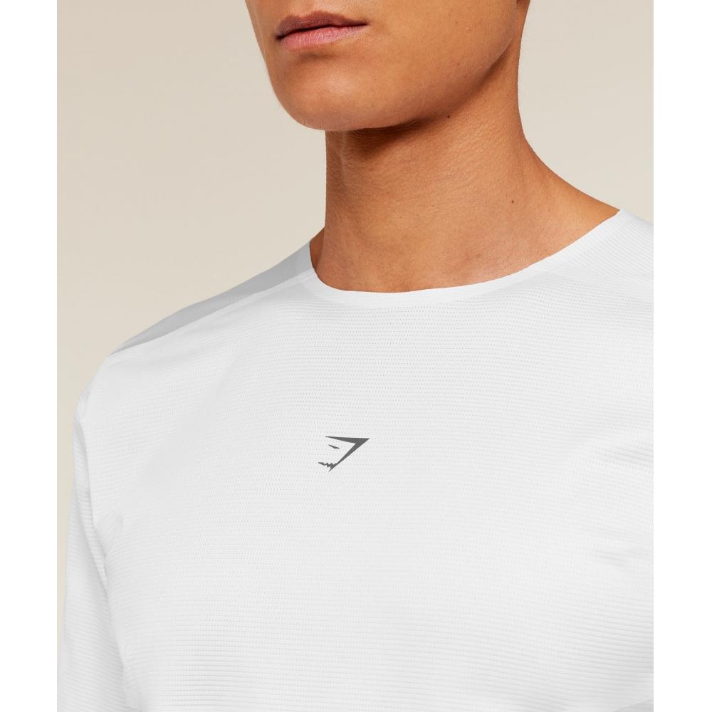 Gymshark Running EliTe T shirT whiTe A2b4d Wb57