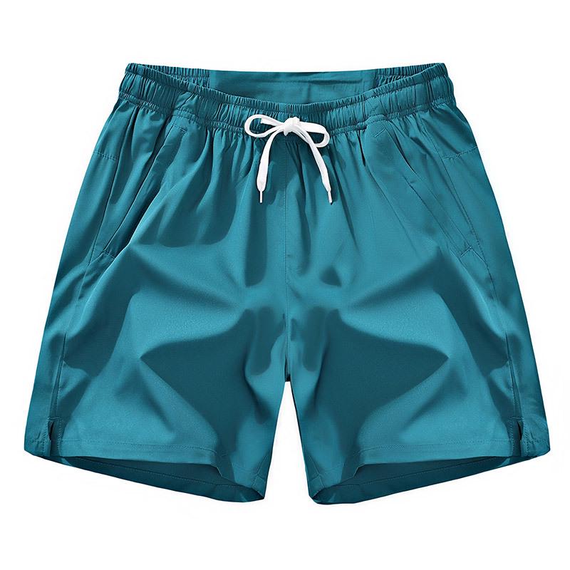 

Мужские быстросохнущие летние повседневные шорты из ледяного шелка (Новый стиль 2025 г.) - Трендовые спортивные брюки больших размеров, пять точек S