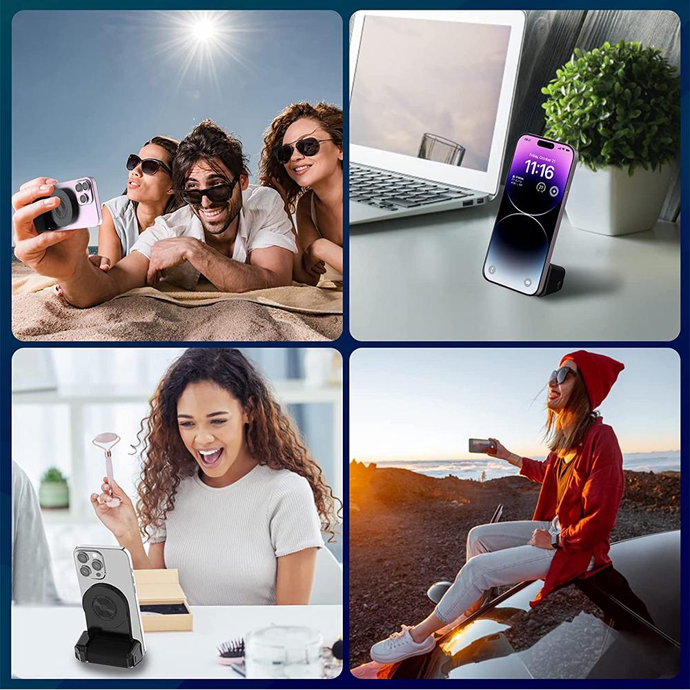 Smartphone Magnetic Camera Handle Bluetooth Bracket for Video Photo Shooting