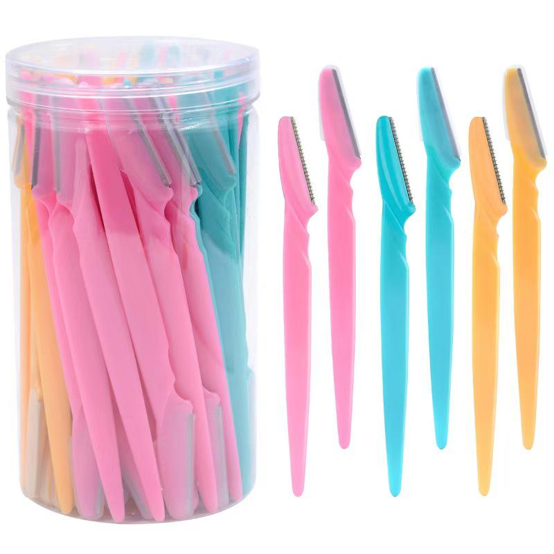 

Бритва для бровей для начинающих - Лезвие из нержавеющей стали Инструмент для макияжа