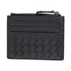 Bottega Veneta Mini Wallet with Coin Smart Card Coin Black Intrecciato 367004 V3UN1 Made In Leather Purse, Wallet, Case, Case, Leather, 1275, Italy,