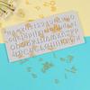 DIY Abstract Art Chocolate Fondant Mold for Letters and Numbers