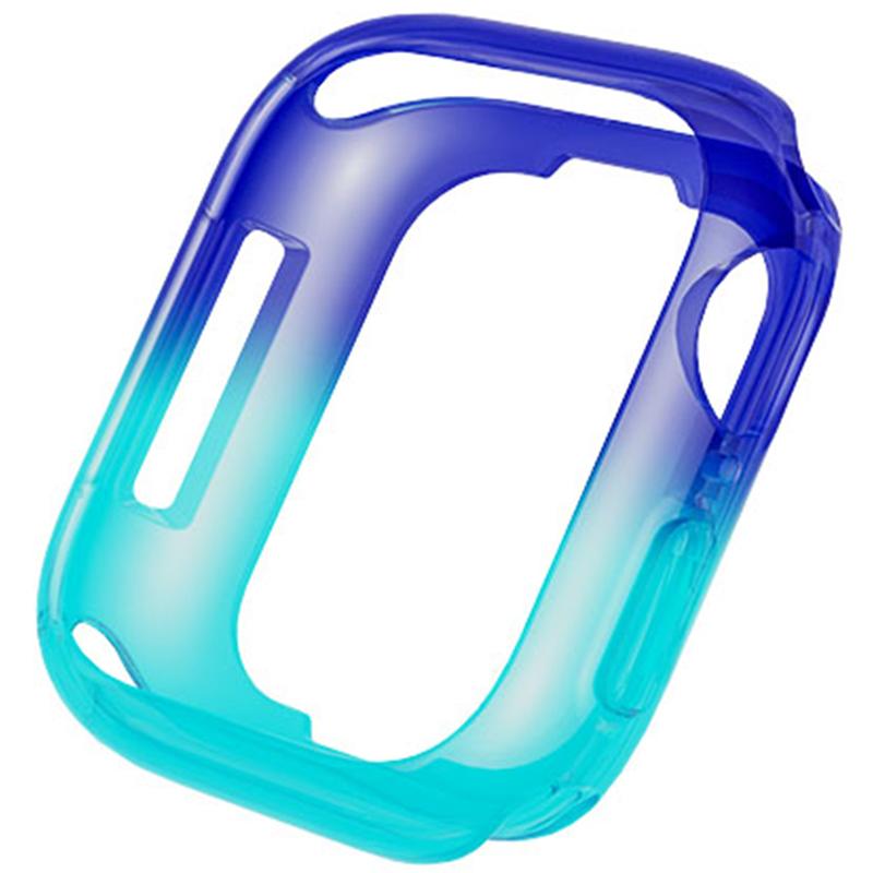 

For Apple Watch Series SE3/SE2/SE1/ 6/5/4 40mm/7/8/9 41mm Dual Color Translucent Matte TPU Watch Case A