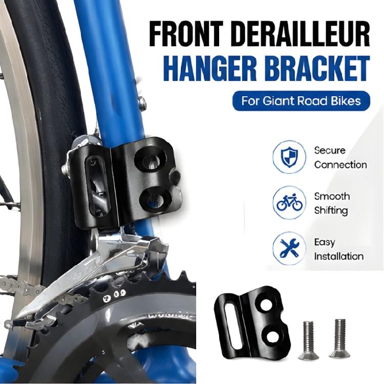 Metal Road Bike Front Mount Part, Fixing Plate with Countersunk Openings for Repair, Maintenance Tasks, Service Use, and Daily Work