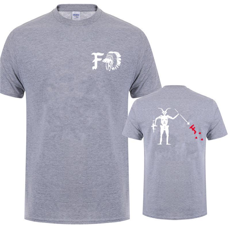 Forward Observations Group Men T Shirt Summer Crew Neck  Death Skeleton Satan Tshirts Man Clothing Tops