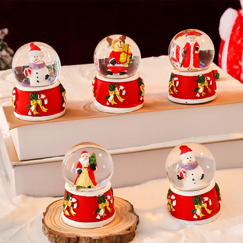 Christmas Crystal Ball Music Box Lantern Ornament