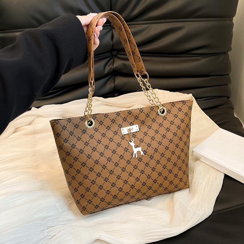 Women Luxury Design Tote Bag Large Capacity Handbag Fashion Printing Shoulder Bag Trendy New Shopping Bag Premium