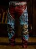 Y popular D printed men's trousers retro overalls new punk men's clothing independent