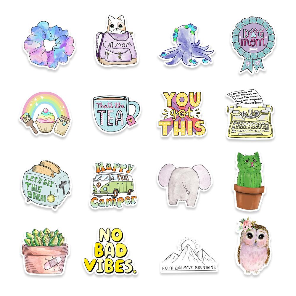 100 VSCO Small Fresh Stickers Graffiti Stickers Computer Notebook Refrigerator Water Cup Stickers