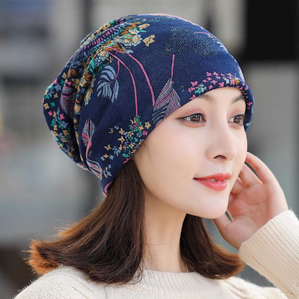 Vielseitige koreanische Damenhüte für Herbst/Winter: Kopftuch, Baotou, Pullover, Halstuch, Print, Flor und Ohrenschutz