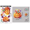 Halloween decoration bat ghost window sticker Halloween party atmosphere layout creative pumpkin lantern static glass sticker