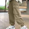 Chlapecké podzimní cargo kalhoty 2025 - Streetwearový styl pro děti