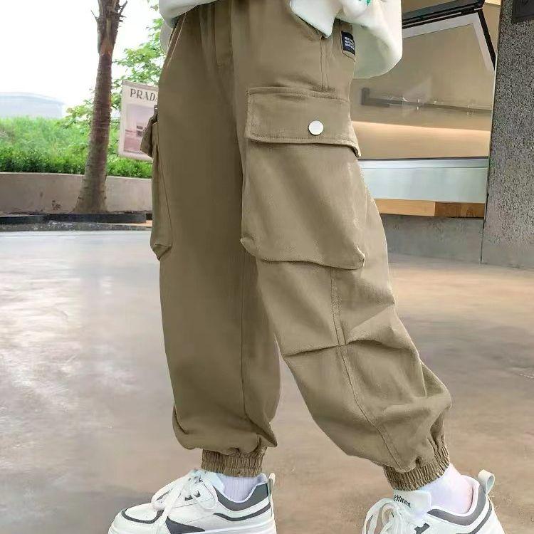 Boys' Autumn Cargo Pants 2025 - Streetwear Style for Kids