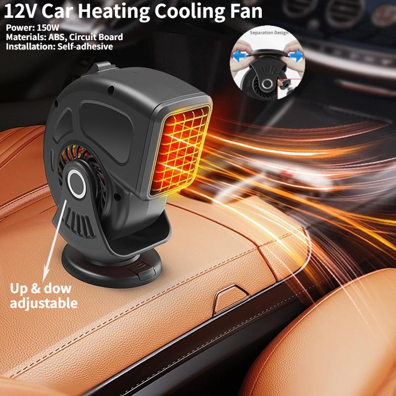 12V Car Heater Cooler Fan Winter Windshield Fast Heating Machine Defroster Defogger
