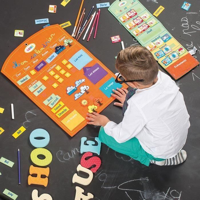 Calendrier Basic Et Semainier - LUDI - Orange - Mixte - Dès 3 ans