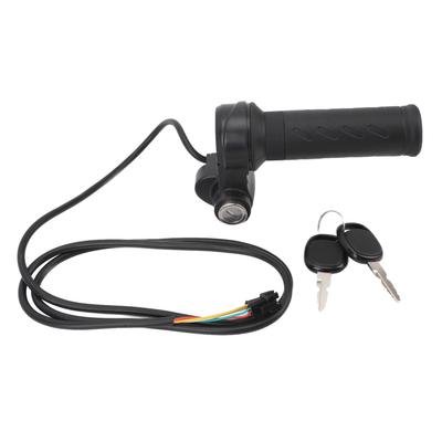 Manopola acceleratore per bici elettrica universale per bicicletta elettrica scooter manopola acceleratore a filo a torsione con 2 chiavi