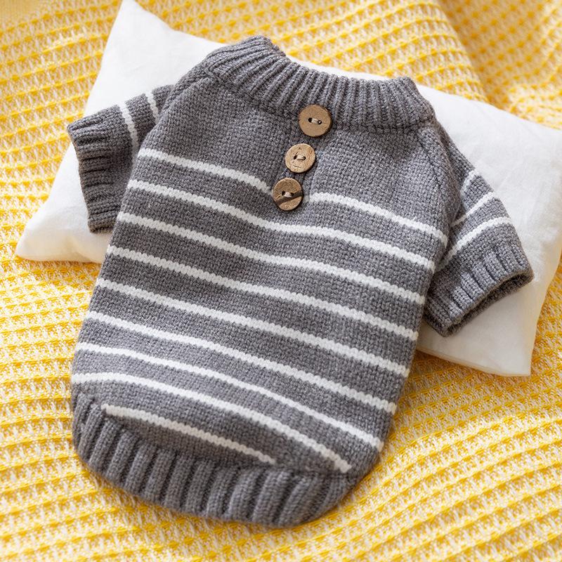 Autumn and Winter Puppy Dog Clothes Thickened Warm Sweater Teddy Bear Small Dog Cat Pet Clothes