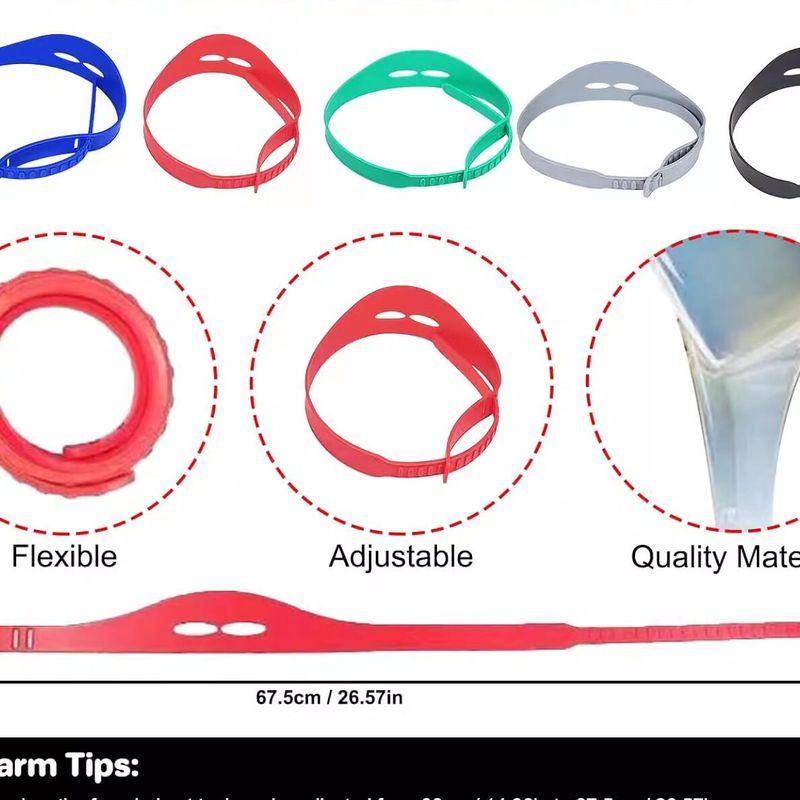 Haircut Tool for Men to Self-Cut with Adjustable Curved Silicone Tape, Children's Haircut Auxiliary Styling Template