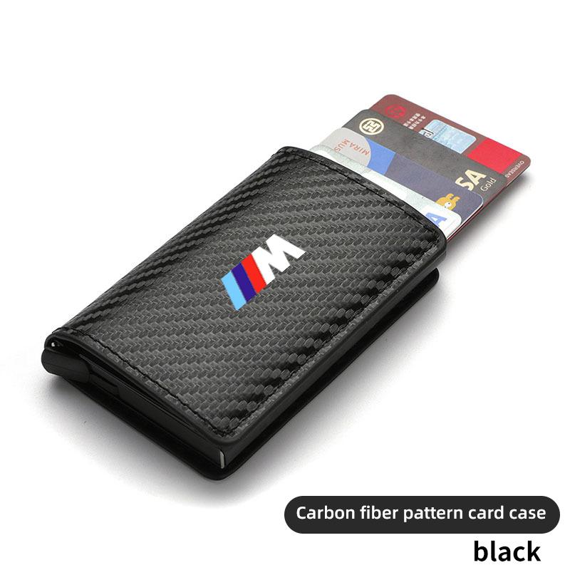 

2025 Hot Car Accessories Carbon Fiber Storage Card Bag Wallet For BMW X3 X5 M5 M3 E46 E90 E60 F10 E39 F30 E36 G30 E87 E70 E91 E3