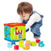 Tumama Multifunctional Musical Toys Toddler Baby Box Music Activity Cube Gear Clock Blocks Toys