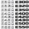Car Rear Trunk Number Letter Sticker Tail Box Emblem Badge for Mercedes Benz E Class E300 E320 E350 E400 E420 E430 E500 E550