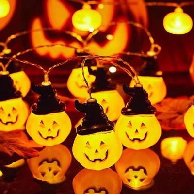 Lumini de Halloween cu dovleci 1,5/3/6M Decorațiuni Petrecere Halloween Noapte Casă Exterior Fantomă Înfricoșător Carnaval Festiv Horror Recuzită Petrecere Halloween