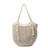 Borsa tessuta di grande capacità nuova borsa di paglia traforata borsa a tracolla stile pigro borsa da spiaggia primavera ed estate borsa da donna