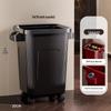 Nordic Style Household Trash Can with Wheels