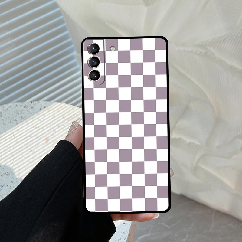 Checkerboard Checkered Board Funda For Samsung Galaxy S22 Ultra S21 FE S20 FE S8 S9 S10 Plus Note 10 20 S23 Ultra Case