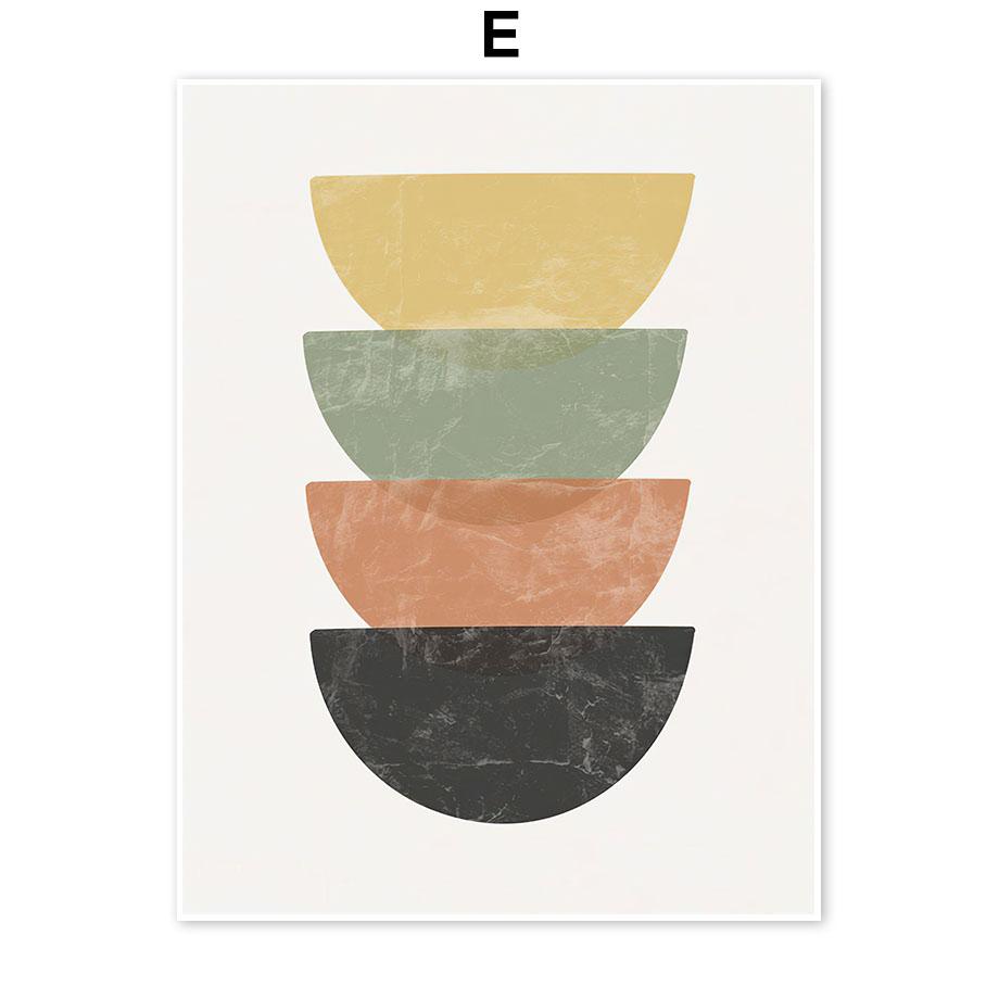 Boho Abstract Posters Artwork Geometric Wall Art Prints Canvas Painting Nordic Decoration Pictures Aesthetics Home Decor Mural