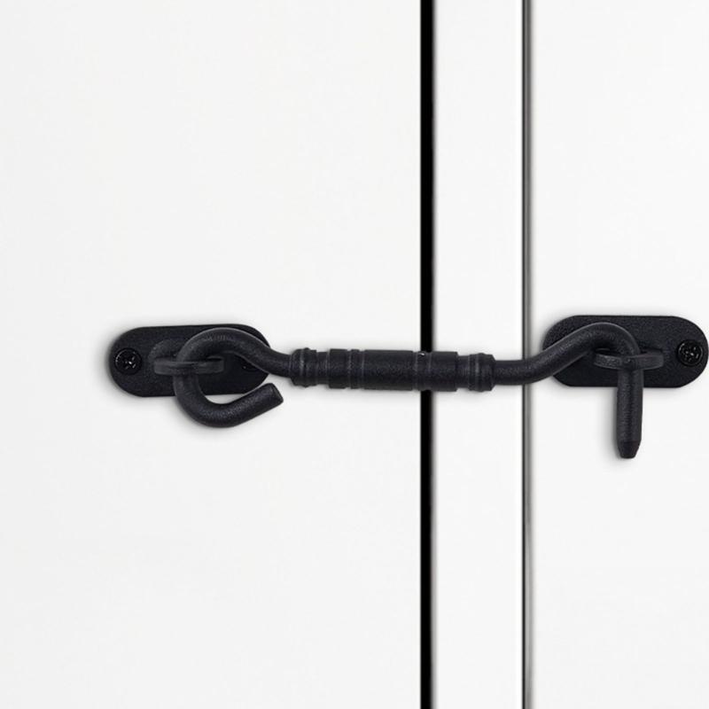 Strong Steel Hook with Screws Corrosion Proof Finish Metal Hanging Hook set for Humid Environment Farm Shed Storage