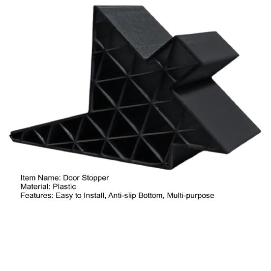 Window Door Stopper Non-Slip Windproof Anti-collision Heavy Duty Plastic Multi-Functional Windows Balcony Interior Doors Stop Wedge