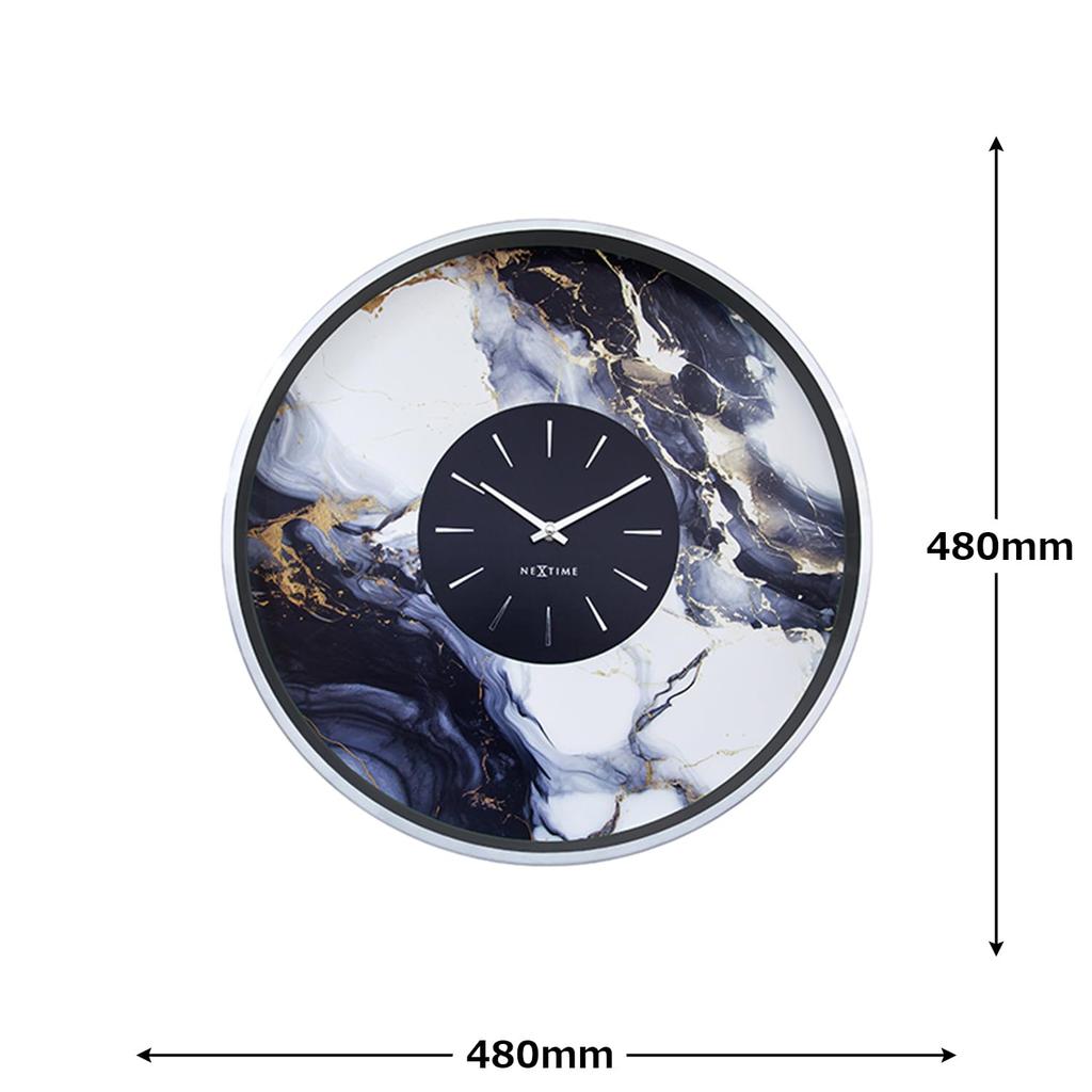 El Commune Wall Clock Marble DUO NXT-3539ZI