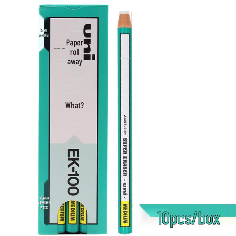 Uni Mitsubishi EK-100 Paper Eraser Pen: Student Roll Clean, Pen-Type Highlight Eraser