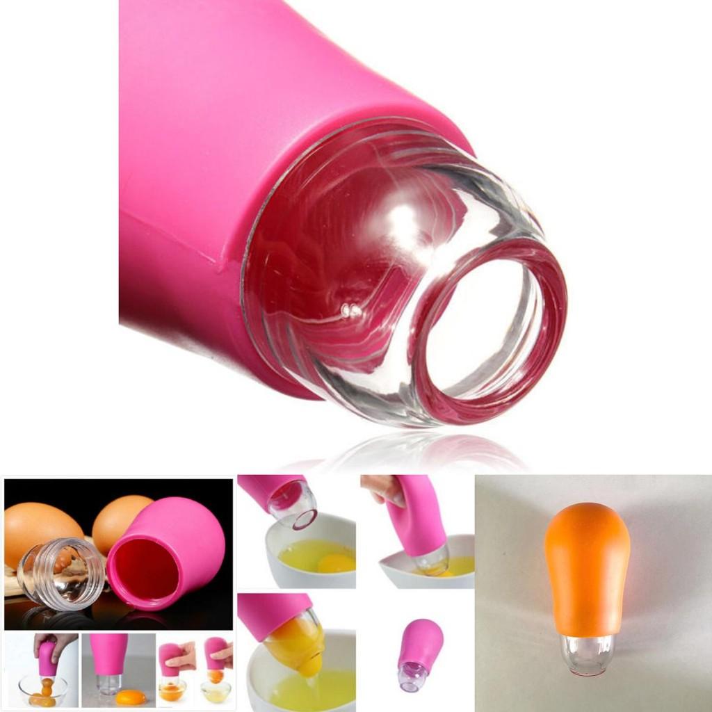 Modern Silicone Egg Separator With Suction Function For Home Cooking Enthusiasts