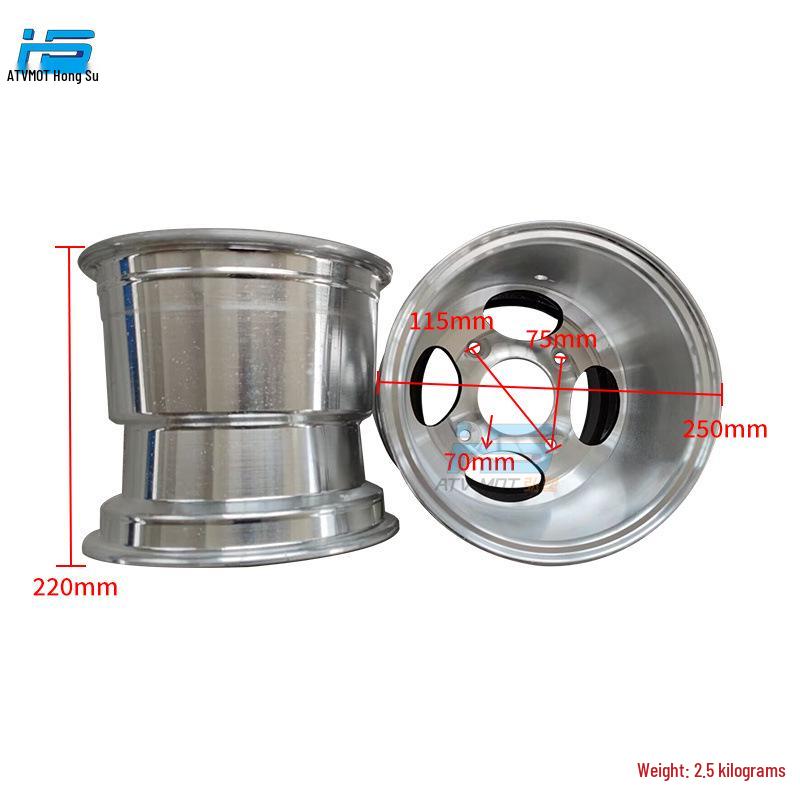 Go-kart ATV Off-road Wheel Accessories: Big Bull 22x11-9 Inch Aluminum Alloy Rim