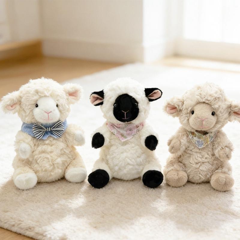 Hoge Kwaliteit 22cm Schattig Zacht Schaap Pluche Kussen Speelgoed Zacht Gevuld Lam Pop Baby Pluche Dier Verjaardagscadeau Voor Kinderen Woondecoratie