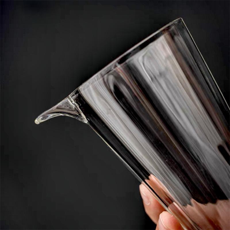 230ml Eagle Mouth Glass Fair Cup Heat-resistant Tea Dispenser Cha Hai Kung Fu Tea Household Justice Cup Teaset Serving Teacup