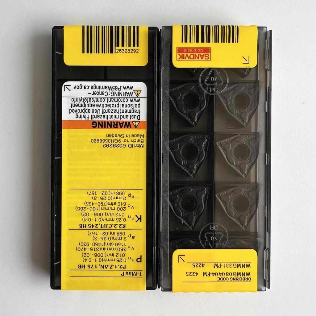 Original Sandvik / WNMG080404-PM 4225  / CNC lathe carbide blade 10 PCS