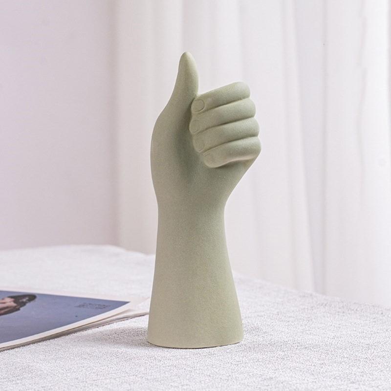 Moule en Béton Fait Main Moule Pot de Fleurs Moule Forme Geste Pots de Plantes Moule Porte-Rangement Stylo Moules Convient pour le Bricolage