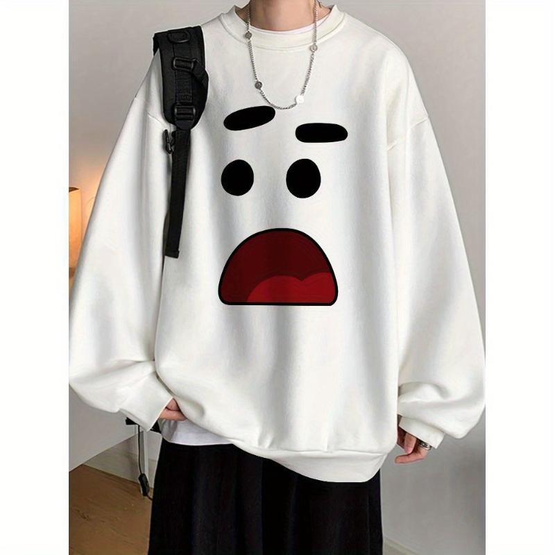 

Slim Fit & Stretchable, Men s Crew Neck Hoodie-Free, Ideal for Office Casual & Street Style XXL белый