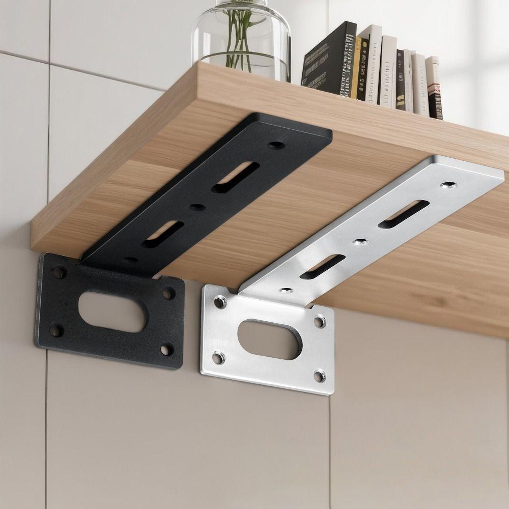 Stainless Steel L Shelf Bracket 90 Degree Angle Heavy Duty Corner Brackets Laminated Support Shelf Brackets Shelf Support