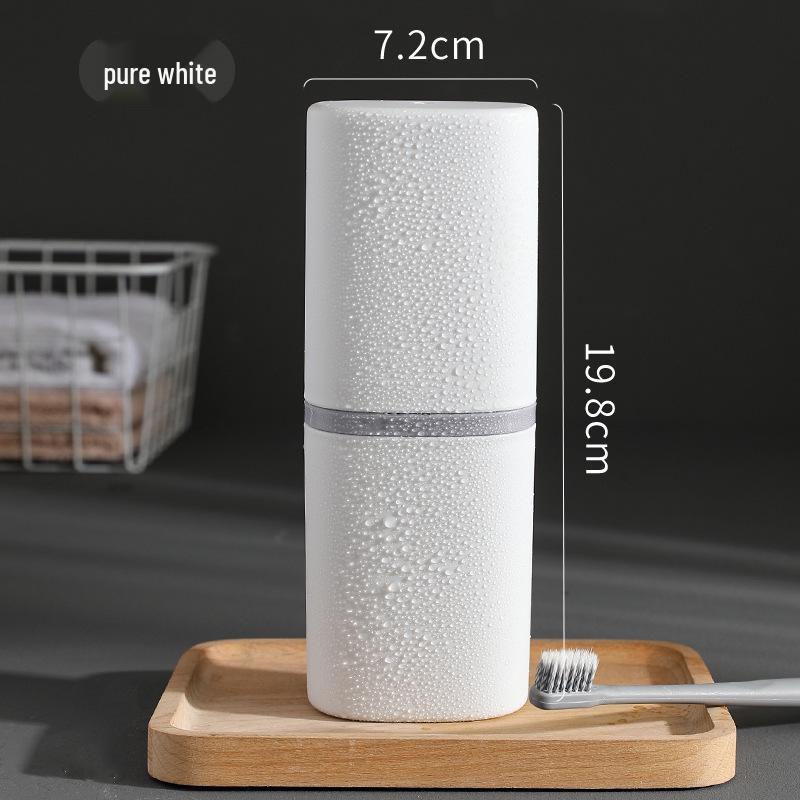 Portable Travel Toothbrush Storage Box and Cup Set