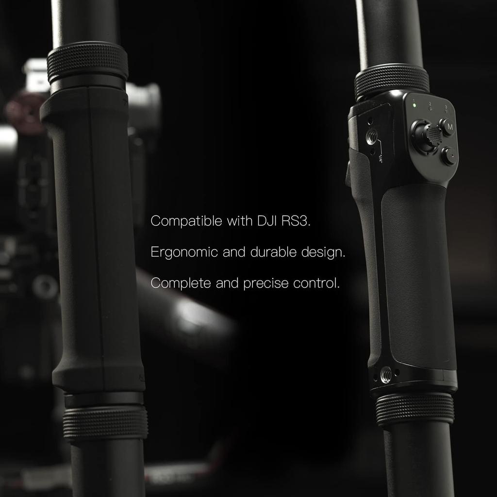 TILTA Basic Ringgriff Plus für DJI RS4 und RS3 Pro Stabilisator Handheld-Fernbedienung und Drahtloses Steuermodul RS4, Pro, RS2, Gimbals,