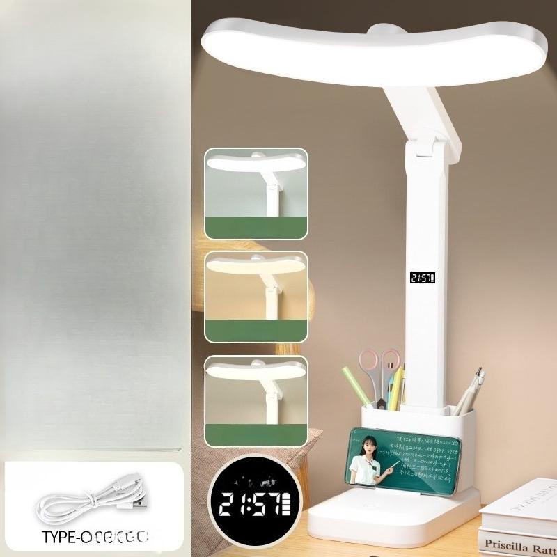 1PC Full Spectrum Led Pen Holder Desk Lamp, Primary School Students Learn Eye Protection