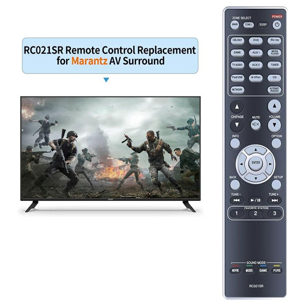 

RC021SR For Marantz Amplifier Remote Control Battery Operated Replacement Controller A