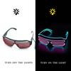 LED Glowing Glasses Gafas Luminous Bril Neon Christmas Glow Sunglasses Flashing Light Glass for Party Supplies Prop Costumes New