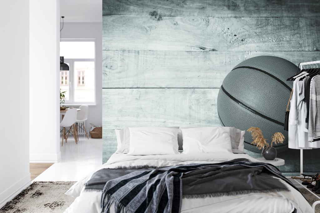 Photomural Basketball Ball On A Background Of Boards Smooth Vinyl 360x240