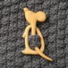 Brooch Pin With Wooden Animal Pattern Diy Craft Badge Cartoon Pin Funny Cute Shawl Pin Scarf Buckle Clasp Pins Jewelry Gift