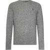 Polo Logo Embroidered Crew Neck Pullover Sweater Men Sweater Gray 710946146-004